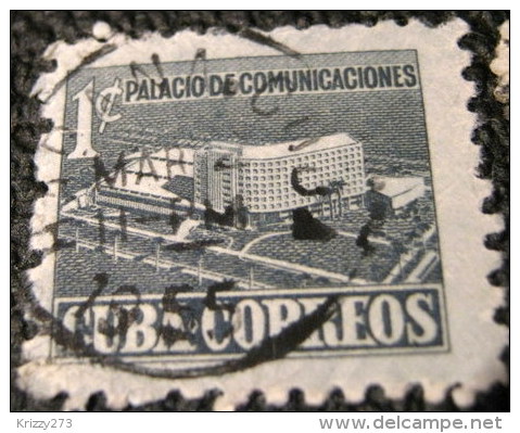 Cuba 1952 Tax For New Communications Building 1c - Used - Liefdadigheid