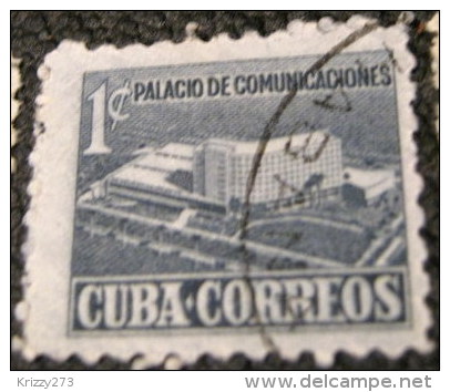 Cuba 1952 Tax For New Communications Building 1c - Used - Bienfaisance