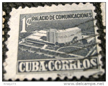 Cuba 1952 Tax For New Communications Building 1c - Used - Charity Issues