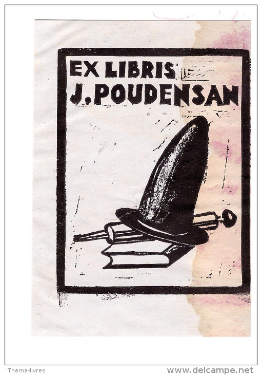 Ex Libris Poudensan  (PPP1129) - Exlibris