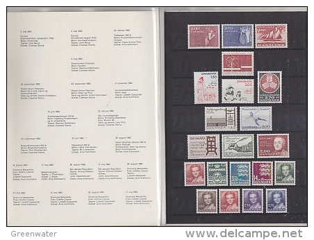 Denmark 1982 Official Yearset Stamps  ** Mnh (F3888) - Années Complètes