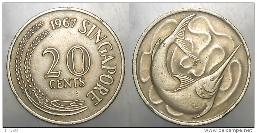 20 Cents 1967 - Singapore