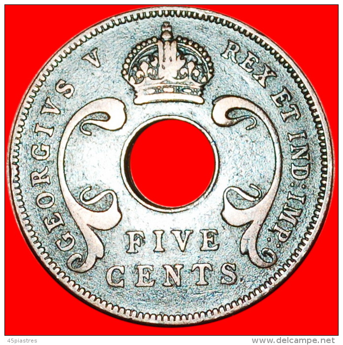 * GREAT BRITAIN HOLE: EAST AFRICA  5 CENTS 1933! George V (1911-1936)  LOW START NO RESERVE! - Britische Kolonie