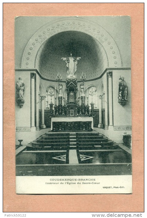 59 - NORD - COUDEKERQUE  BRANCHE  -  INTERIEUR DE L'EGLISE DU SACRE  COEUR  - - Coudekerque Branche