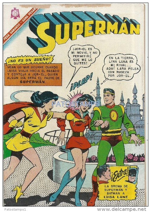 12668 MAGAZINE REVISTA MEXICANAS COMIC SUPERMAN Nº 570 AÑO 1966 ED NOVARO DETALLE EN LA TAPA - Oude Stripverhalen