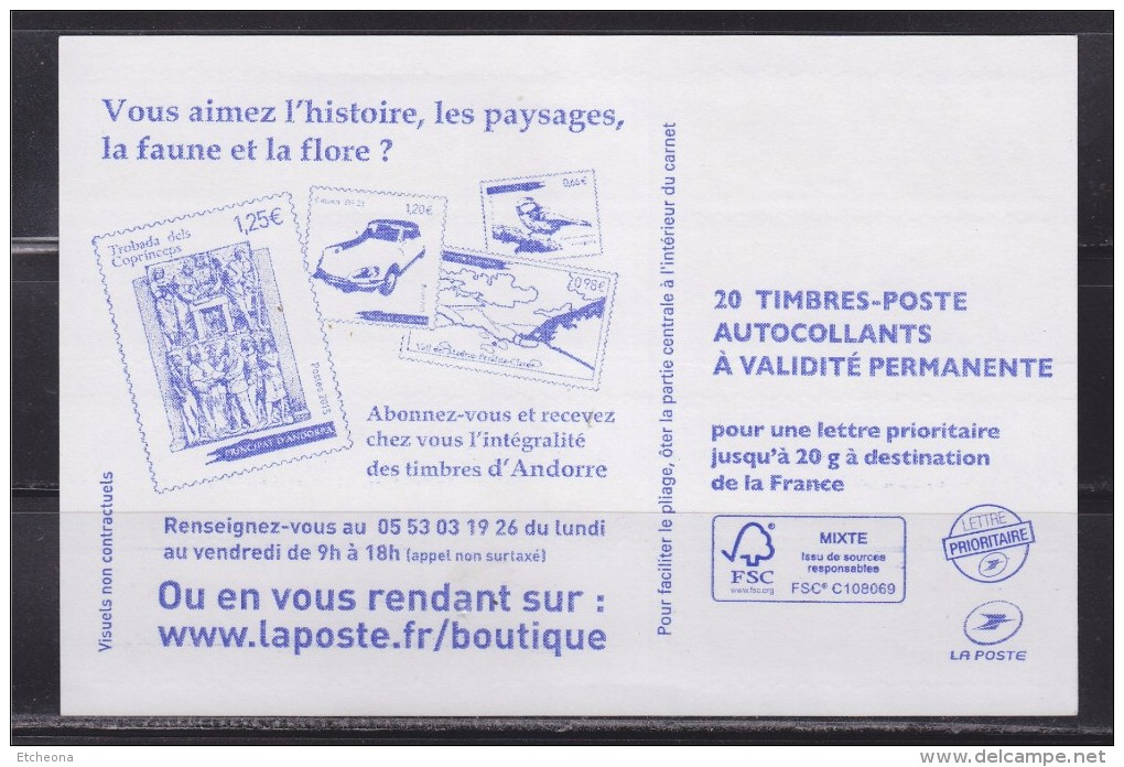 CARNET 20 Marianne  Et La Jeunesse TVP N°851-C?? France-20g MonTimbraMoi Timbre Poste Personnalisé Numéro Partiel - Autres & Non Classés