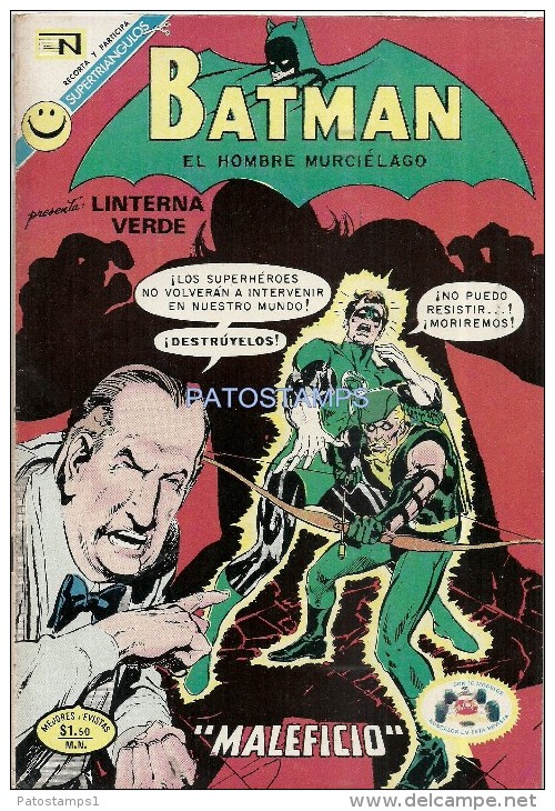 12672 MAGAZINE REVISTA MEXICANAS COMIC BATMAN EL HOMBRE MURCIELAGO & LINTERNA VERDE Nº 631 AÑO 1972 ED EN NOVARO - Oude Stripverhalen