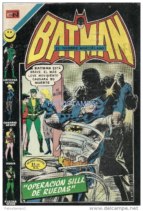 12673 MAGAZINE REVISTA MEXICANAS COMIC BATMAN EL HOMBRE MURCIELAGO OPERACION SILLA DE RUEDAS N 650 AÑO 1972 ED EN NOVARO - Cómics Antiguos