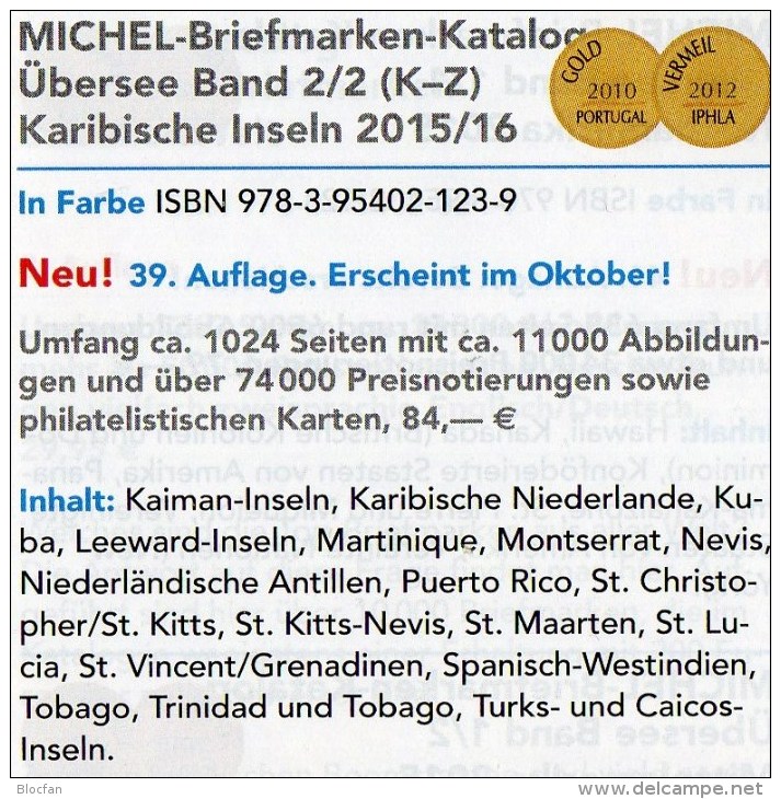 Karibik K-Z Amerika 2/2 Michel Katalog 2015/2016 Neu 84€ Kuba Lucia Montserrat Nevis Rico Tobago Turks/Caicos St.Vincent - Sonstige & Ohne Zuordnung