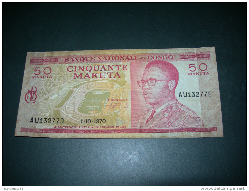 Congo 50 Makuta. 1970. - Zonder Classificatie