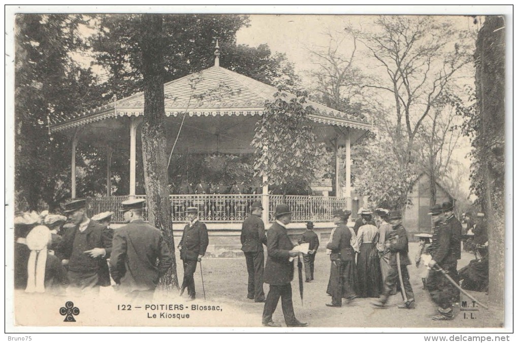 86 - POITIERS - Blossac, Le Kiosque - MTIL 122 - 1906 - Poitiers