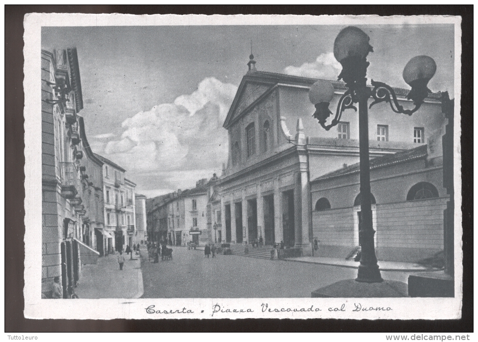 CASERTA - ANNI 40 - PIAZZA VESCOVADO COL DUOMO - Caserta