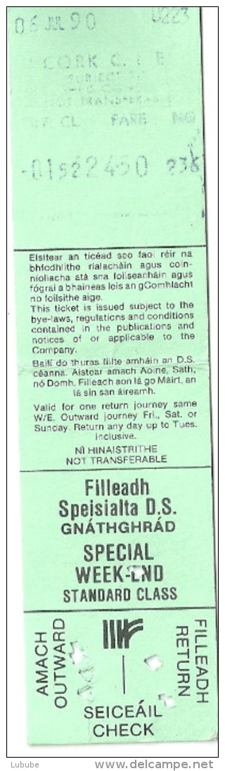 Irland - Filleadh Speisialta D.S. Gnathghrad - Special Week-End                1990 - Europe