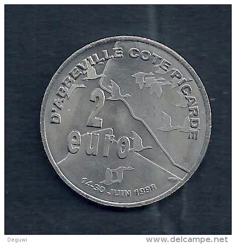 2 Euro Temporaire Precurseur De ABBEVILLE  1998, RRRR,, NI, Nr. 3 - Euros Des Villes