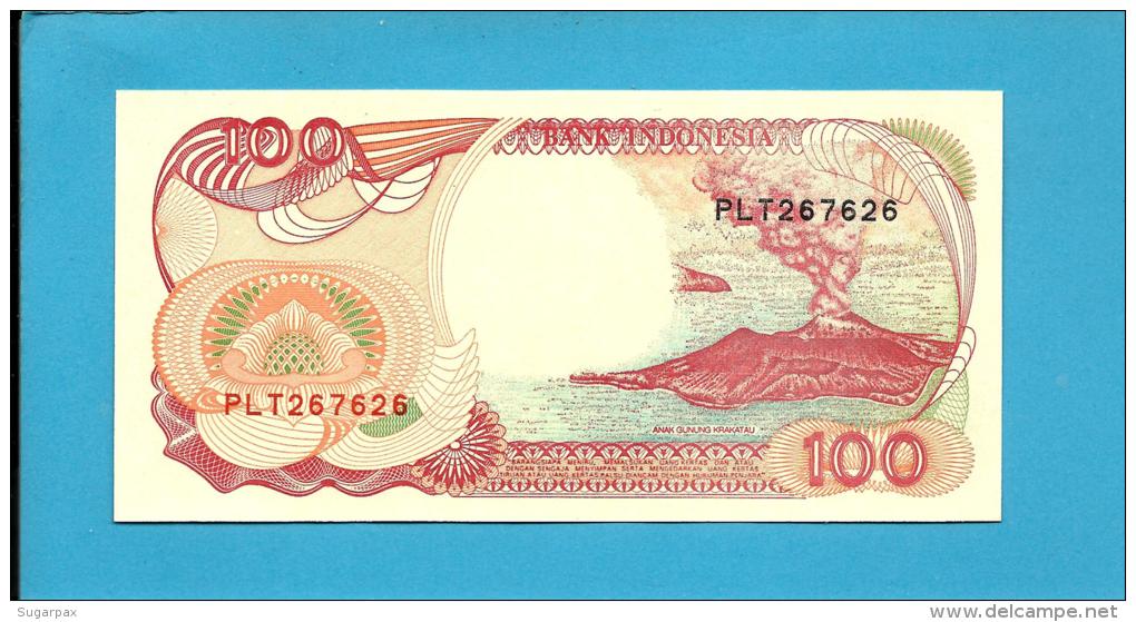 INDONESIA - 100 Rupiah - 1992/1999 - P 127.g - UNC. - Série PLT - Sailboat PINISI / Volcano ANAK KRAKATAU  - 2 Scans - Indonesia