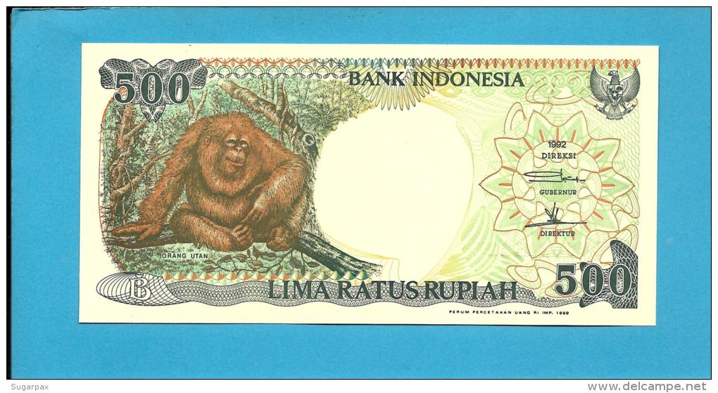 INDONESIA - 500 Rupiah - 1992 / 1999 - P 128.h - UNC. - Série CVY - 2 Scans - Indonésie