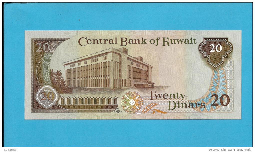 KUWAIT - 20 Dinars - ( 1986 - 91 ) - P 16.b - Sign. 6 - UNC. - Stolen By Iraqi Forces -Denominator / 11 -SEE Description - Kuwait