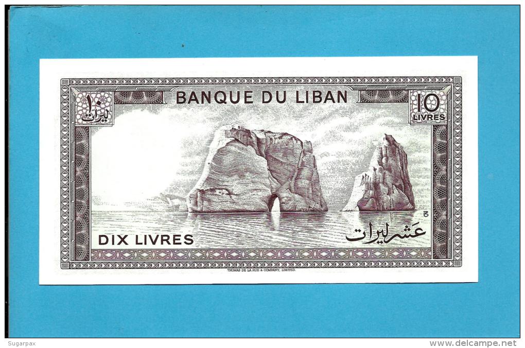 LEBANON - 10 LIVRES - 1986 - P 63.f - UNC. - 2 Scans - Lebanon