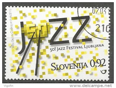 SI 2009-734 50 JAZZ FESTIVAL LJUBLJANA, SLOVENIA, 1v, MNH - Musica