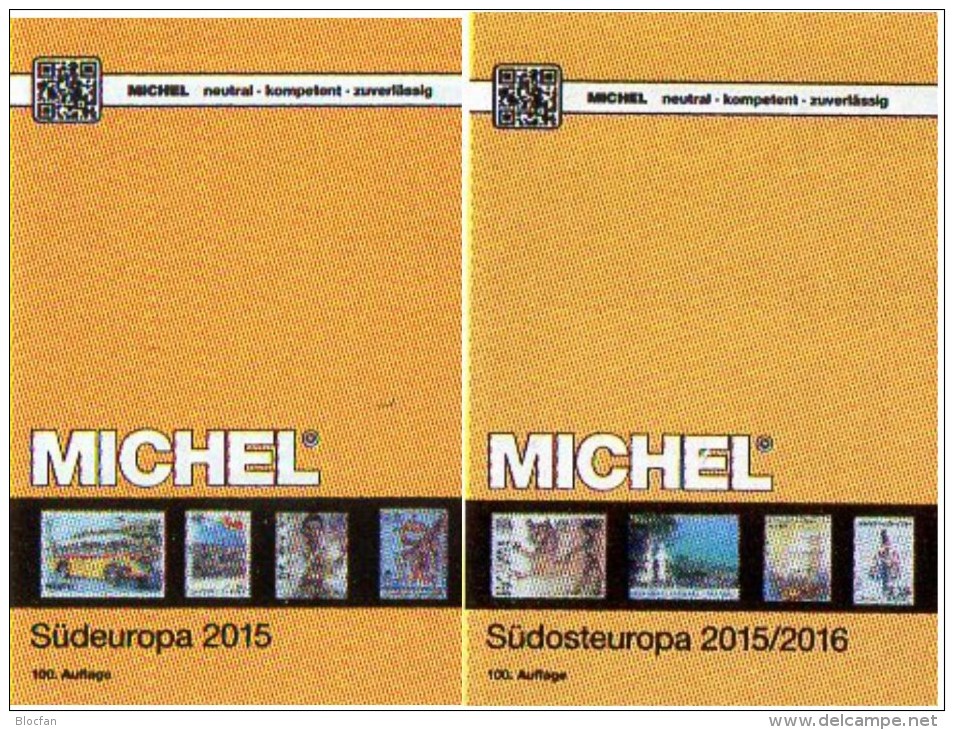 Süd/Südost-Europa Katalog 2015/2016 Neu 132€ MICHEL Band 3+4 Italy Fiume Jugoslavia Vatikan Kreta SRB BG GR RO TR Cyprus - A Identificar