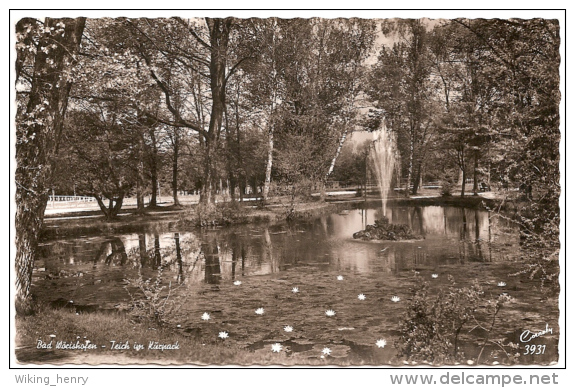 Bad Wörishofen - S/w Teich Im Kurpark - Bad Woerishofen