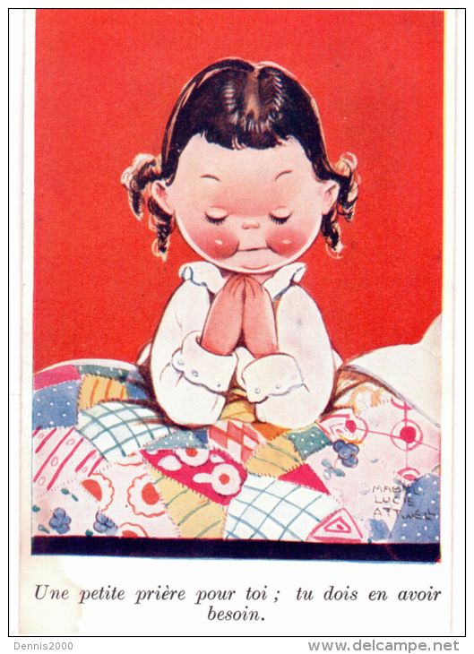 Valentine " Attwell " Postcards -"  Une Petite Prière Pour Toi; Tu Dois En Avoir Besoin"-103 - Attwell, M. L.