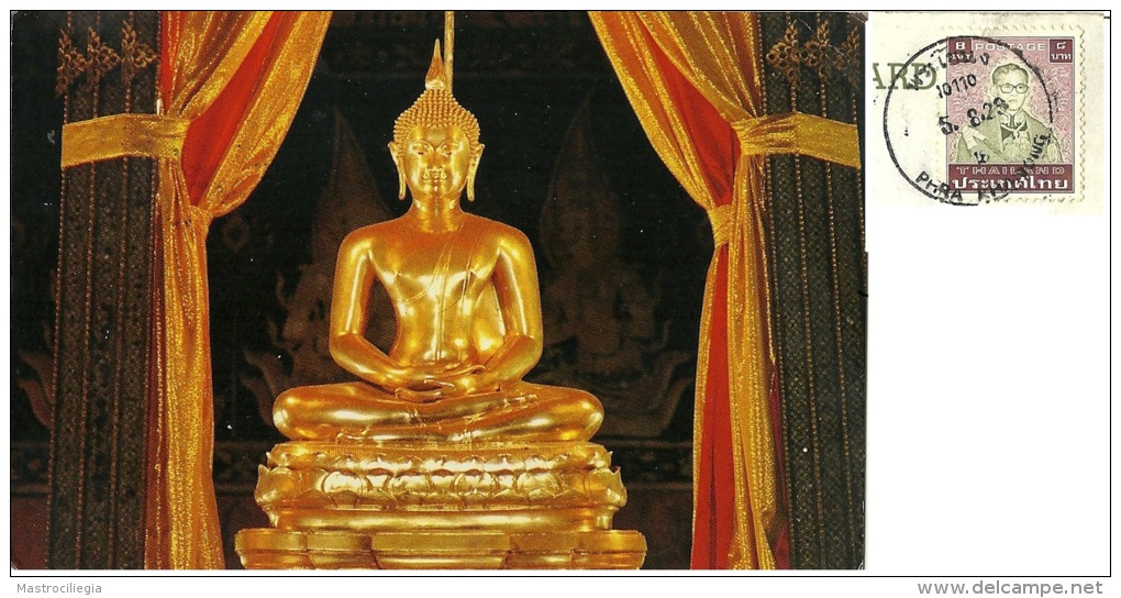 THAILAND  TAILANDIA  BANGKOK  Phra Buddha Sihink  Nice Stamp - Buddhismus