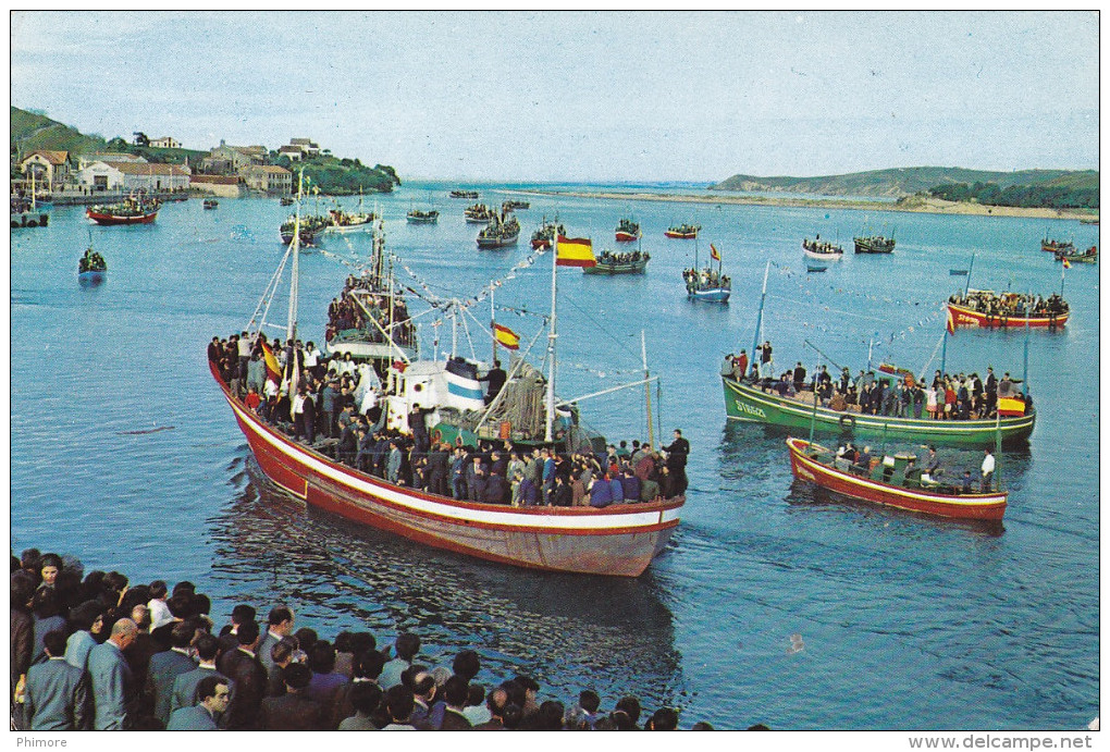 Ph-CPSM Espagne San Vicente De La Barquera (Cantabria) Procesion Maritima De La Virgen De La Barquera - Cantabria (Santander)