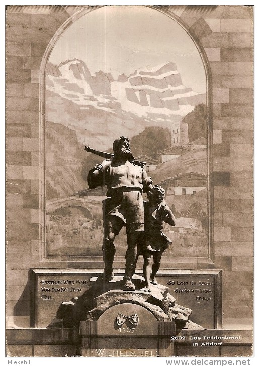 GUILLAUME TELL-ARBALETE-ALTDORF -TELLDENKMAL--TIR A L'ARC - - Bogenschiessen