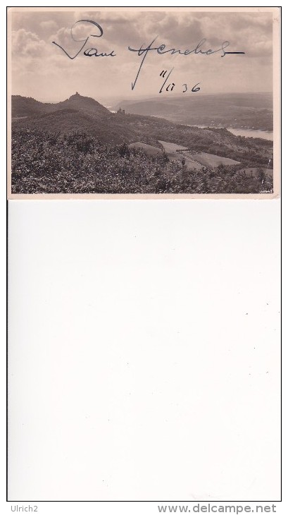 AK Kurhotel Petersberg - Blick Auf Drachenfelsen Und Rhein - 1936 (16595) - Petersberg