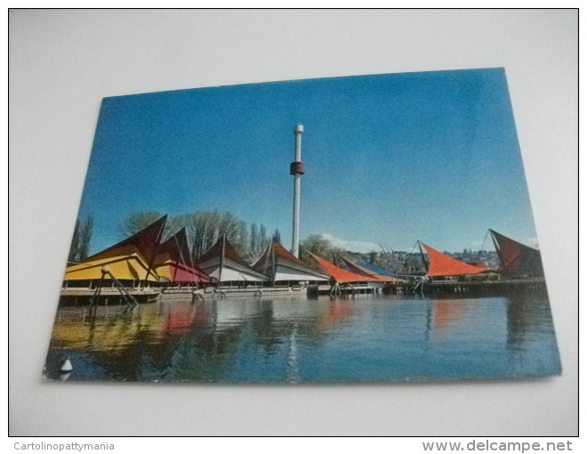 STORIA POSTALE FRANCOBOLLO COMMEMORATIVO SVIZZERA ESPOSIZIONE NAZIONALE LAUSANNE 1964 IL PORTO E LA TORRE - Esposizioni