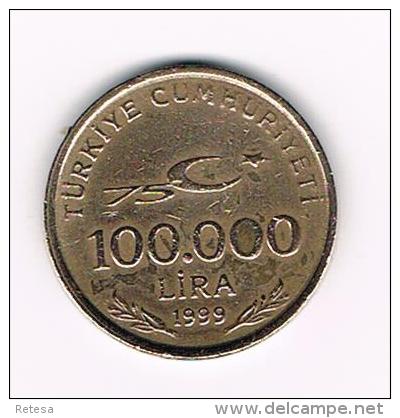 *** TURKIJE  100.000  LIRA   1999 - Turquie