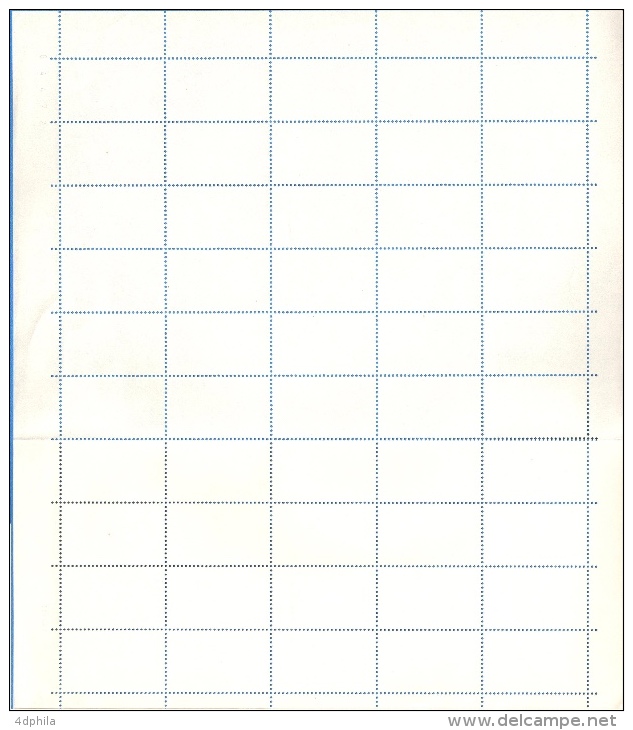 Czechoslovakia 1982 TUS / PTC - White - Sheet Of 50 Dummy Stamps - Specimen Essay Proof Trial Prueba Probedruck Test - Proofs & Reprints