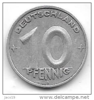 10 PFENNIG Alu RDD 1949 A CL. 28 - 10 Pfennig
