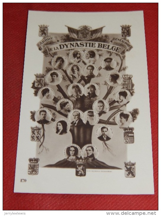 FAMILLE ROYALE DE  BELGIQUE  -  Arbre Généologique De La Dynastie Belge - Königshäuser