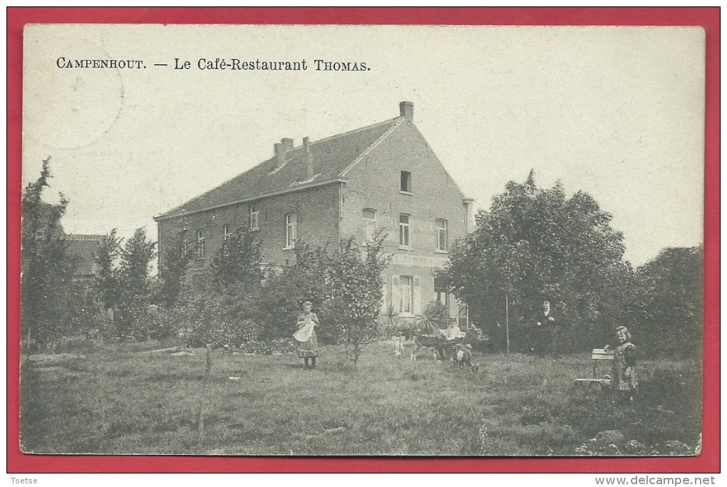 Kampenhout - Le Café-Restaurant Thomas -1910 ( Verso Zien ) - Kampenhout