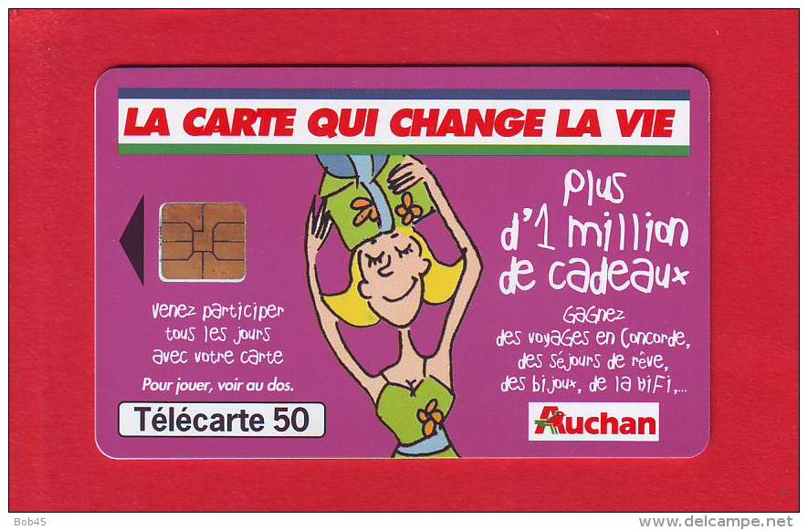 781 - Telecarte Publique Auchan Prune (F1012A) - 1999