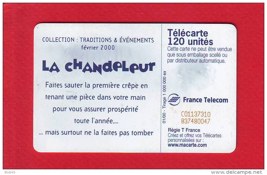 782 - Telecarte Publique La Chandeleur Crepe (F1038) - 2000