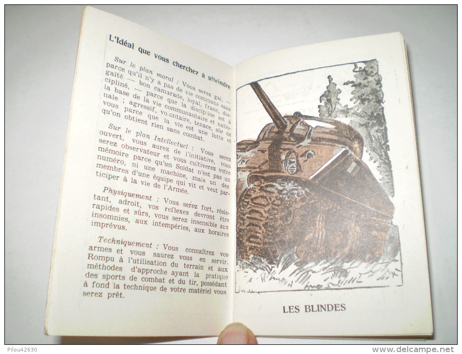 Agenda Du Soldat 1951 : Cartes France, Afrique Du Nord, Infanterie, Artillerie,blindés, Génie,transmission,service Santé - Autres & Non Classés