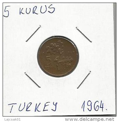 B4 Turkey 5 Kurus 1964. - Turchia