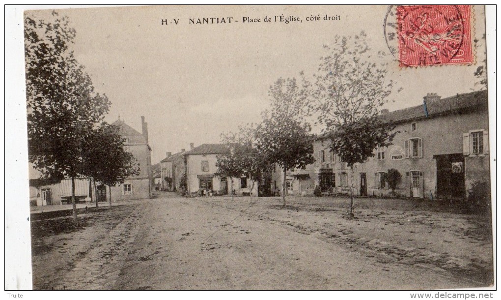 NANTIAT PLACE DE L'EGLISE COTE DROIT - Nantiat