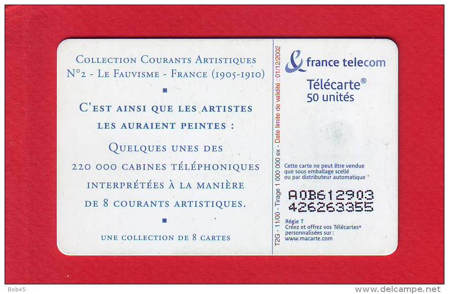 792 - Telecarte Publique Le Fauvisme Courants Artistiques 2 (F1101) - 2000