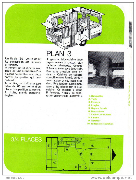 PUBLICITE  CARAVANES HENRYMAG-MONDIAL Grand Large CAMPING - Wohnwagen