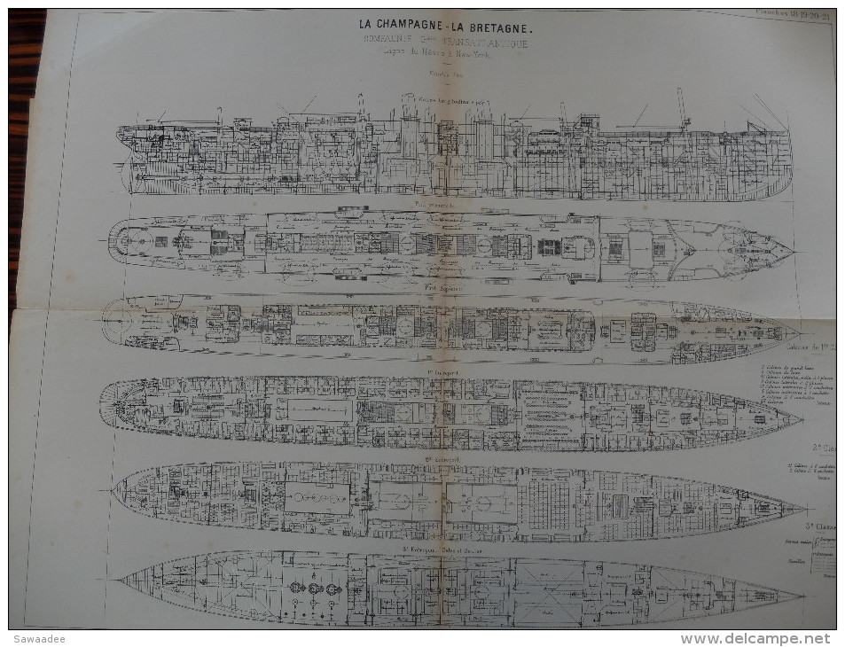 LOT - PLANCHES MARINE ET ARTS MILTAIRES - EXPOSITION UNIVERSELLE  DE 1889 - MOTEURS ET BATEAUX - REVUE TECHNIQUE