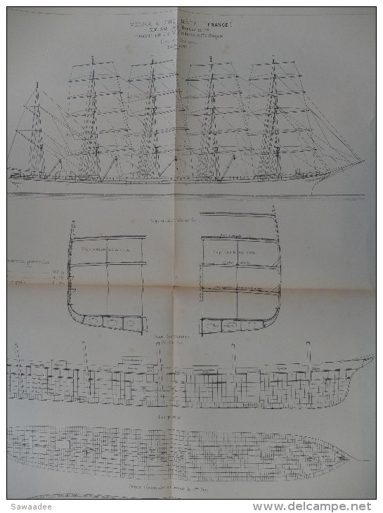 LOT - PLANCHES MARINE ET ARTS MILTAIRES - EXPOSITION UNIVERSELLE  DE 1889 - MOTEURS ET BATEAUX - REVUE TECHNIQUE