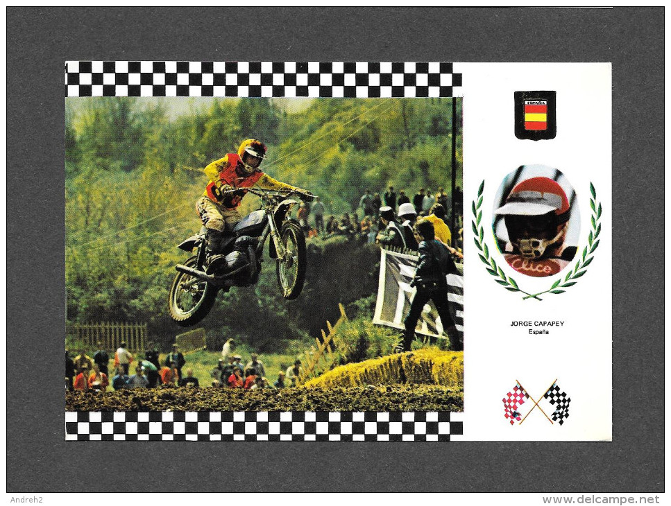 SPORTS MOTO - JORGE CAPAPEY - ESPANNA - ESPAGNE - SERIE MOTOCROSS No 14 - BULTACO 97 KG, 32.5 CV - Sport Moto