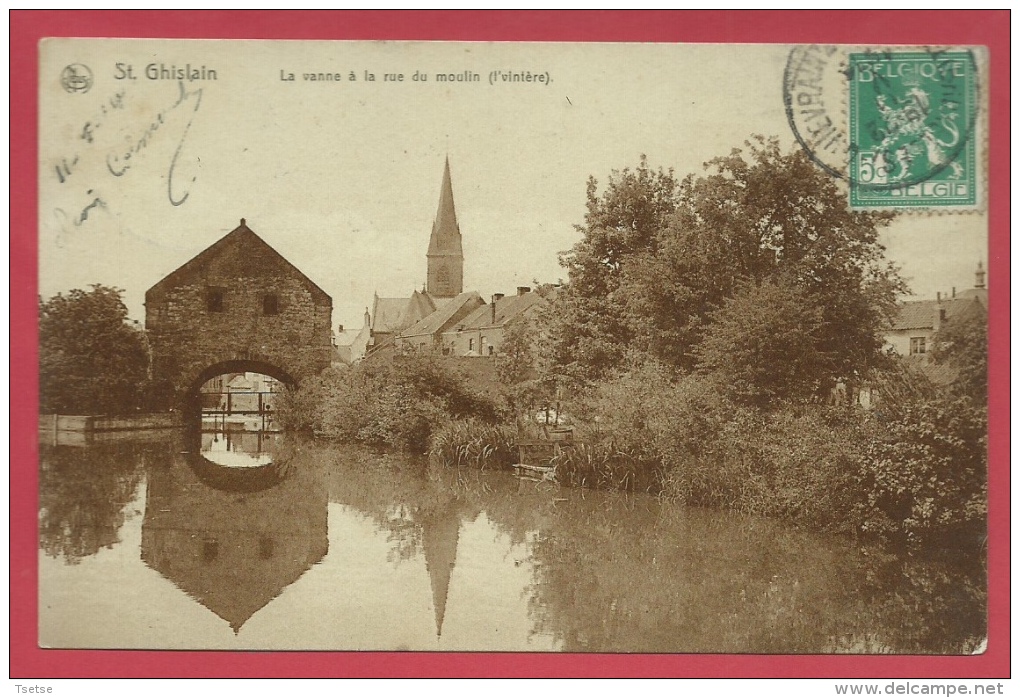 Saint-Ghislain - La Vanne à La Rue Du Moulin ( L'vintière) - 1914 ( Voir Verso ) - Saint-Ghislain