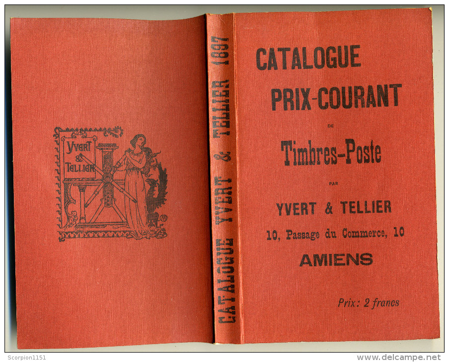 YVERT & TELLIER 1897 - Reimpression Of World Stamp Catalogue - 551 Pages.. - Francia