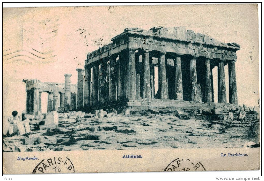 Carte Postale Ancienne De GRECE - ATHENES - LE PARTHENON - Grecia