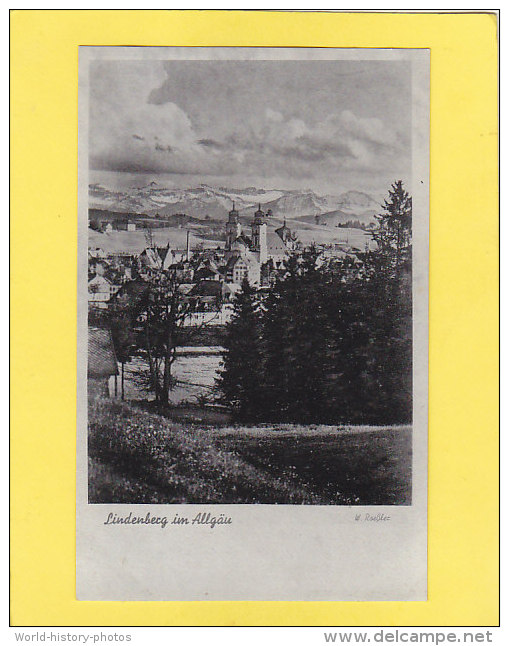 CPA - LINDENBERG Im ALLGÄU  Ansicht  Vom Weiler  Berg Aus - Lindenberg I. Allg.